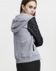 Дамски суичър Urban Classics с кожени ръкави gry/blk XS, Суичъри - Lit.bg Дамски суичър Urban Classics с кожени ръкави gry/blk XS, Жени - Lit.bg