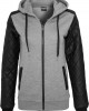 Дамски суичър Urban Classics с кожени ръкави gry/blk XS, Суичъри - Lit.bg Дамски суичър Urban Classics с кожени ръкави gry/blk XS, Жени - Lit.bg