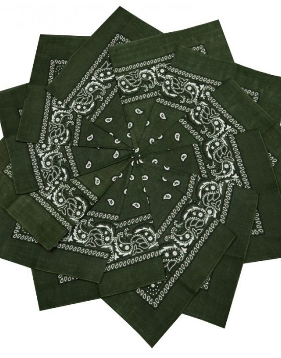 Кърпа за глава бандана HoodStyle Bandana в тъмнозелен цвят, Бандани кърпи - Lit.bg Кърпа за глава бандана HoodStyle Bandana в тъмнозелен цвят, Аксесоари - Lit.bg