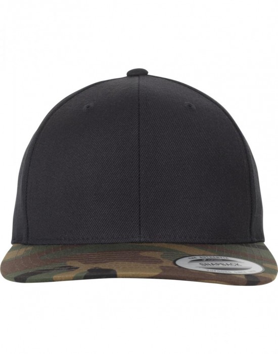 Шапка с козирка в черно Classic Snapback 2-Tone Camo, Аксесоари - Lit.bg