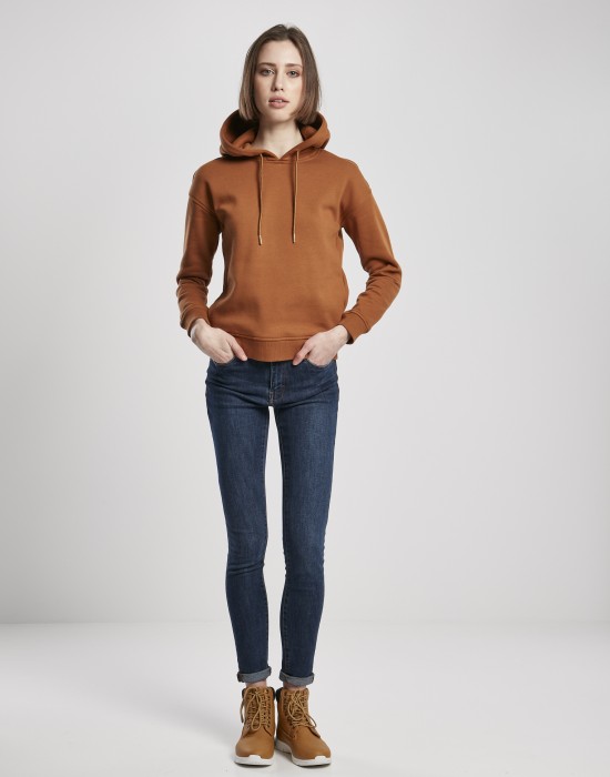 Дамски суичър в кафяво Urban Classics Ladies Hoody, Жени - Lit.bg