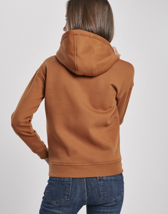 Дамски суичър в кафяво Urban Classics Ladies Hoody, Жени - Lit.bg
