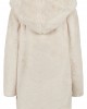 Дамско палто в бяло  Urban Classics Ladies Hooded Teddy Coat, Жени - Lit.bg