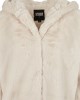 Дамско палто в бяло  Urban Classics Ladies Hooded Teddy Coat, Жени - Lit.bg