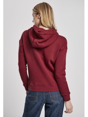 Дамски суичър в цвят бордо Urban Classics Ladies Organic Hoody