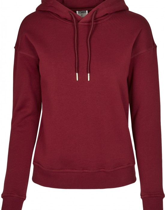 Дамски суичър в цвят бордо Urban Classics Ladies Organic Hoody, Жени - Lit.bg