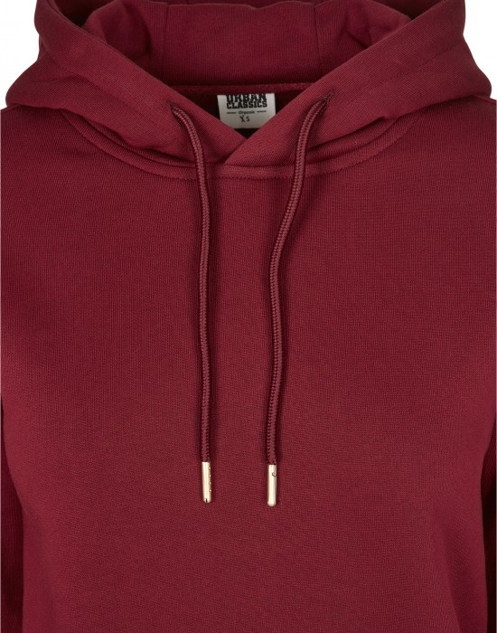 Дамски суичър в цвят бордо Urban Classics Ladies Organic Hoody, Жени - Lit.bg