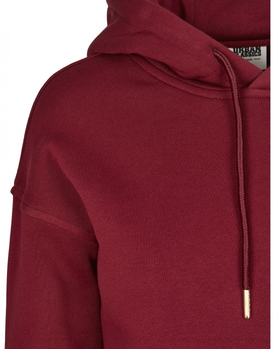 Дамски суичър в цвят бордо Urban Classics Ladies Organic Hoody, Жени - Lit.bg