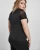 Дамска тениска в черно Urban Classics Ladies Flock Lace Turtleneck, Жени - Lit.bg