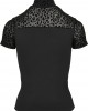 Дамска тениска в черно Urban Classics Ladies Flock Lace Turtleneck, Жени - Lit.bg