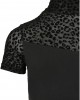 Дамска тениска в черно Urban Classics Ladies Flock Lace Turtleneck, Жени - Lit.bg