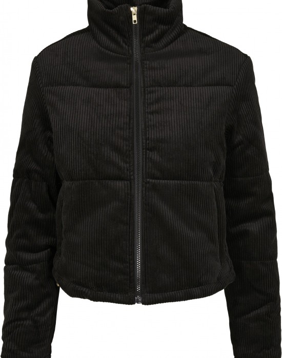 Дамско яке в черно от Urban Classics Ladies Corduroy Puffer, Жени - Lit.bg