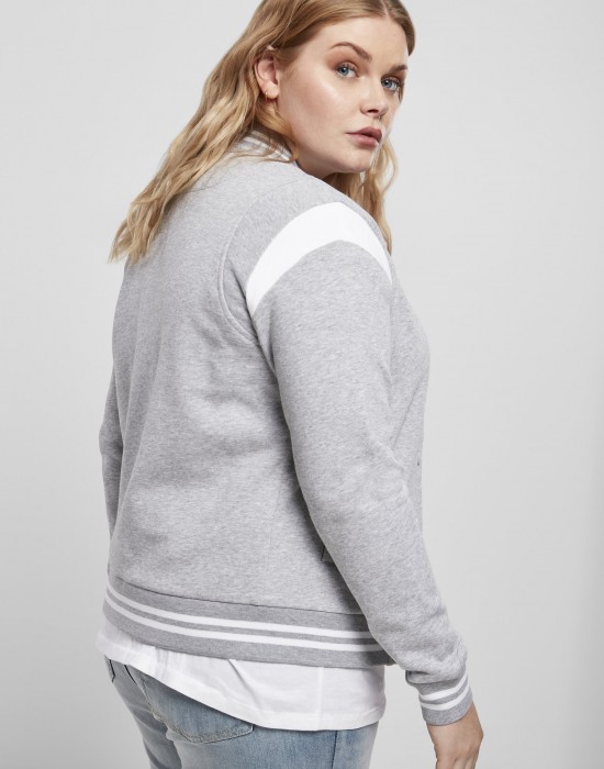 Дамско яке в сиво от Urban Classics Ladies Organic Inset College Sweat, Жени - Lit.bg