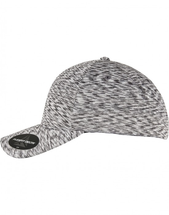 Шапка с козирка в сив меланж FLEXFIT DELTA UNIPANEL CAP melange silver, Аксесоари - Lit.bg