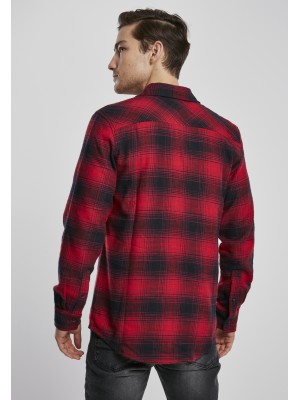 Мъжка карирана риза в червено и черно Urban Classics Oversized Checked Grunge 