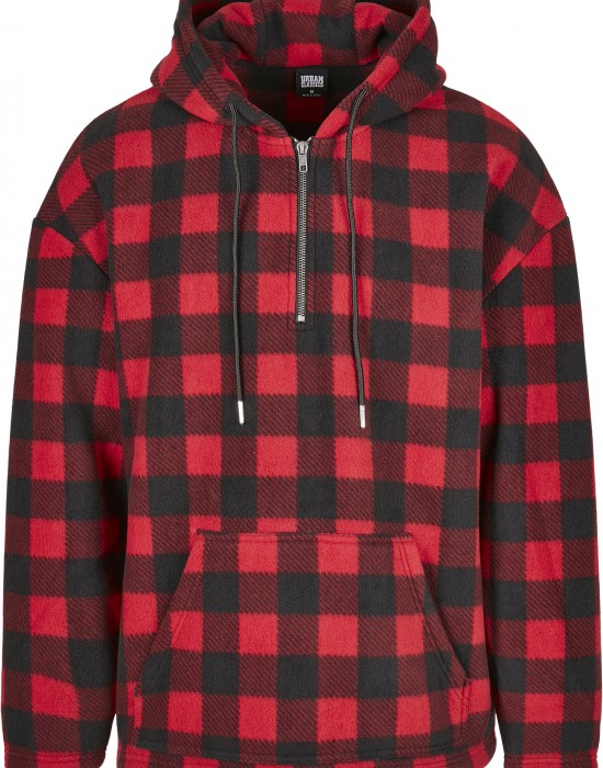 Мъжки суичър Urban Classics Polar Fleece в червен цвят, Мъже - Lit.bg