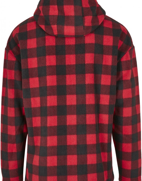 Мъжки суичър Urban Classics Polar Fleece в червен цвят, Мъже - Lit.bg