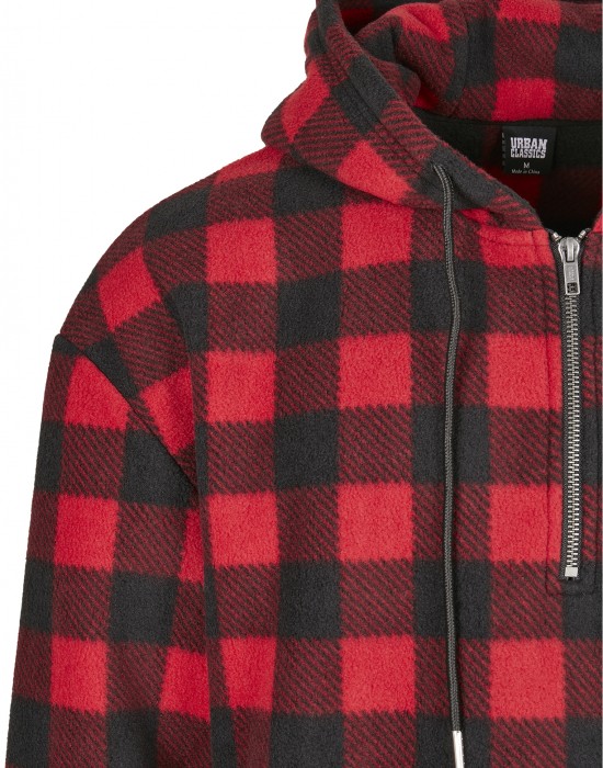 Мъжки суичър Urban Classics Polar Fleece в червен цвят, Мъже - Lit.bg