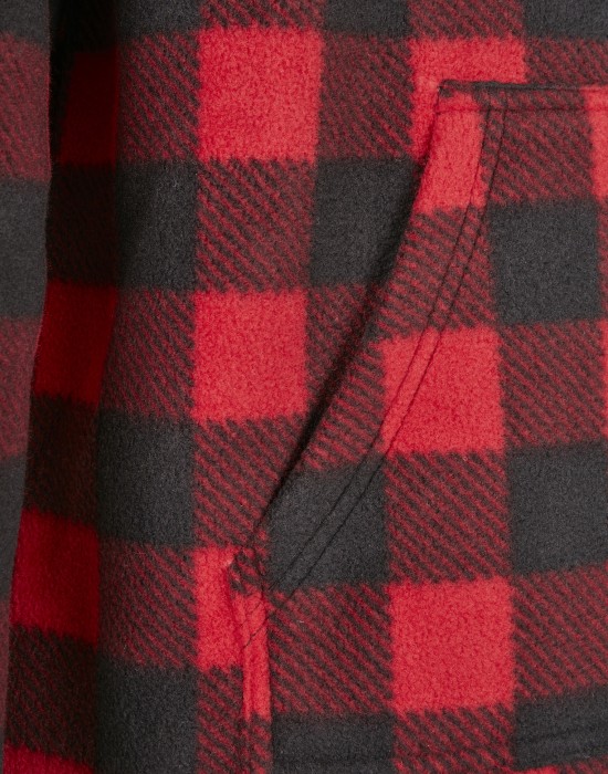 Мъжки суичър Urban Classics Polar Fleece в червен цвят, Мъже - Lit.bg