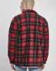 Мъжко карирано яке в червено Urban Classics Plaid Teddy Lined, Мъже - Lit.bg
