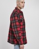 Мъжко карирано яке в червено Urban Classics Plaid Teddy Lined, Мъже - Lit.bg