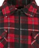 Мъжко карирано яке в червено Urban Classics Plaid Teddy Lined, Мъже - Lit.bg