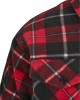 Мъжко карирано яке в червено Urban Classics Plaid Teddy Lined, Мъже - Lit.bg