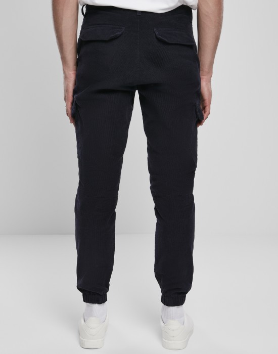 Мъжки карго панталони в тъмносиньо Urban Classics Corduroy Cargo Jogging Pants, Мъже - Lit.bg