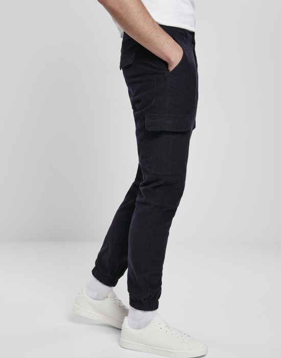 Мъжки карго панталони в тъмносиньо Urban Classics Corduroy Cargo Jogging Pants, Мъже - Lit.bg