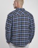 Мъжко яке в светлосиньо и тъмносиньо каре Urban Classics Plaid Quilted Shirt, Мъже - Lit.bg