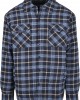 Мъжко яке в светлосиньо и тъмносиньо каре Urban Classics Plaid Quilted Shirt, Мъже - Lit.bg