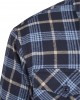 Мъжко яке в светлосиньо и тъмносиньо каре Urban Classics Plaid Quilted Shirt, Мъже - Lit.bg