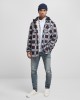 Мъжко карирано яке в черно и бяло Urban Classics Hooded Polar Fleece, Мъже - Lit.bg