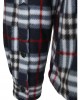 Мъжко карирано яке в черно и бяло Urban Classics Hooded Polar Fleece, Мъже - Lit.bg