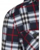 Мъжко карирано яке в черно и бяло Urban Classics Hooded Polar Fleece, Мъже - Lit.bg