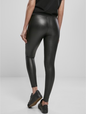 Дамски клин в черно от Urban Classics Ladies Tech Mesh Faux Leather