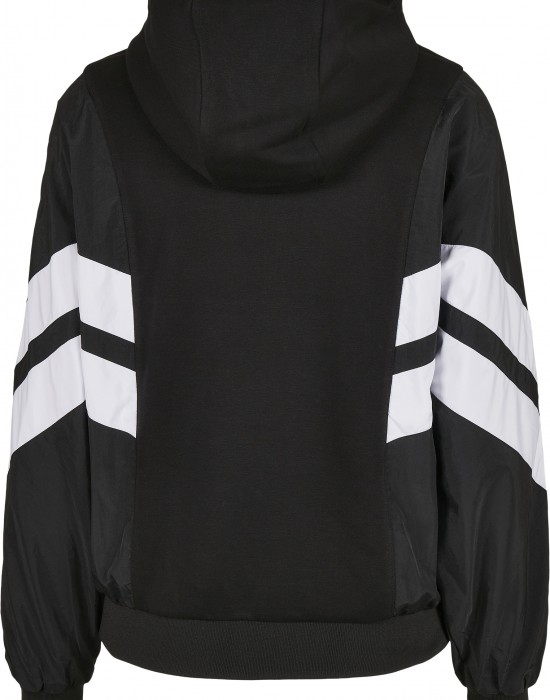 Дамски суичър в черно от Urban Classics Ladies Mix Crinkle Nylon Sweat, Жени - Lit.bg