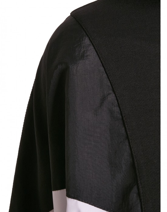 Дамски суичър в черно от Urban Classics Ladies Mix Crinkle Nylon Sweat, Жени - Lit.bg
