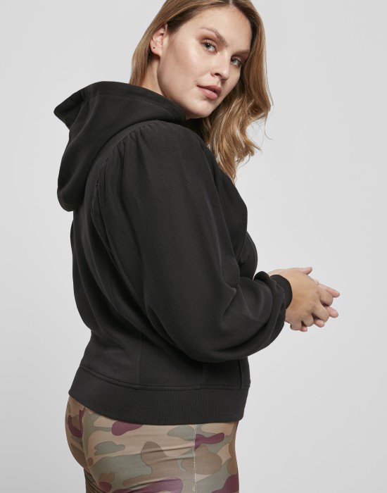 Дамски суичър в черно Urban Classics Ladies Organic Gathering Batwing, Суичъри - Lit.bg Дамски суичър в черно Urban Classics Ladies Organic Gathering Batwing, Жени - Lit.bg