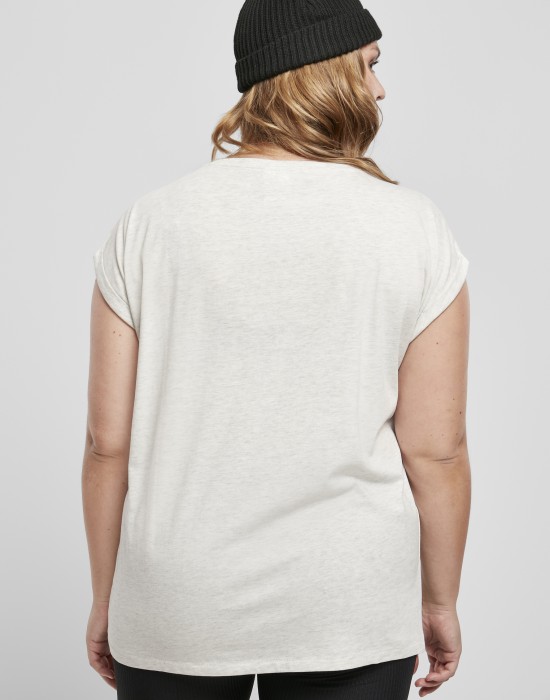 Дамска тениска в светлосиво Urban Classics Ladies Extended Shoulder, Жени - Lit.bg