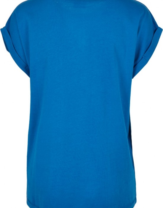 Дамска тениска в ярко син цвят Urban Classics Ladies Extended Shoulder Tee sporty blue, Жени - Lit.bg
