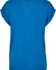 Дамска тениска в ярко син цвят Urban Classics Ladies Extended Shoulder Tee sporty blue, Жени - Lit.bg