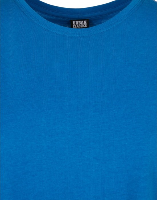Дамска тениска в ярко син цвят Urban Classics Ladies Extended Shoulder Tee sporty blue, Жени - Lit.bg