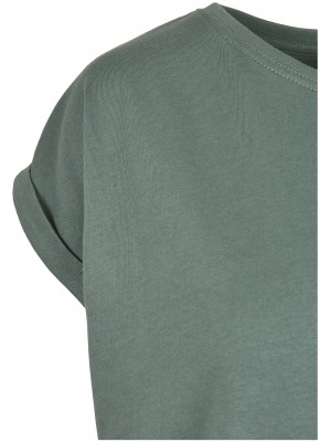 Дамска тениска в зелено от Urban Classics Ladies Extended Shoulder 