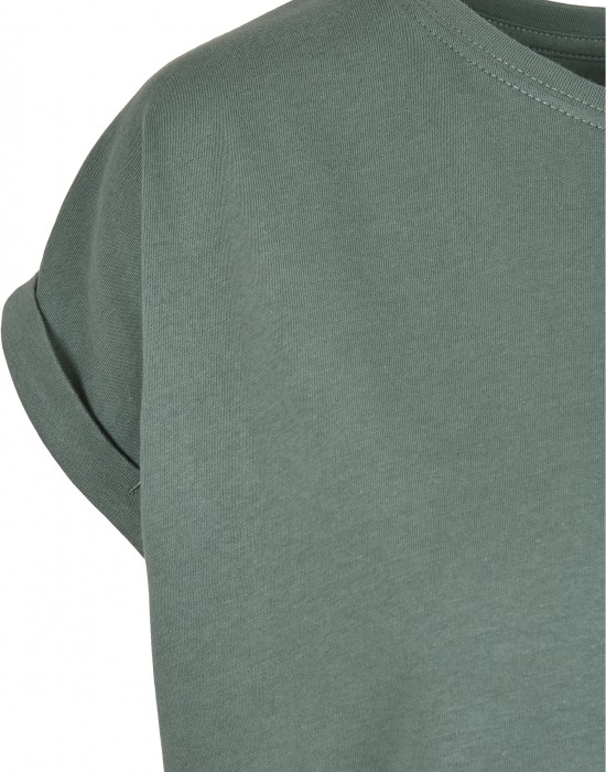 Дамска тениска в зелено от Urban Classics Ladies Extended Shoulder, Жени - Lit.bg