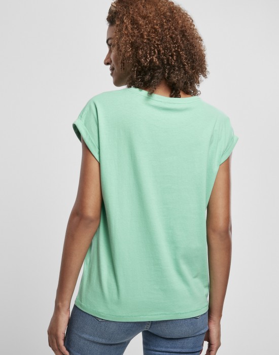 Дамска тениска в цвят мента от Urban Classics Ladies Extended Shoulder, Тениски - Lit.bg Дамска тениска в цвят мента от Urban Classics Ladies Extended Shoulder, Жени - Lit.bg