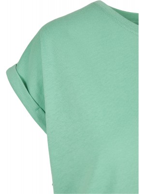 Дамска тениска в цвят мента от Urban Classics Ladies Extended Shoulder