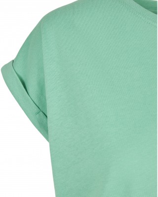 Дамска тениска в цвят мента от Urban Classics Ladies Extended Shoulder