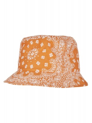 Шапка идиотка в оранжев бандана дизайн Bandana Print Bucket Hat 