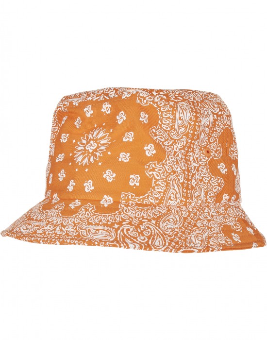 Шапка идиотка в оранжев бандана дизайн Bandana Print Bucket Hat, Аксесоари - Lit.bg